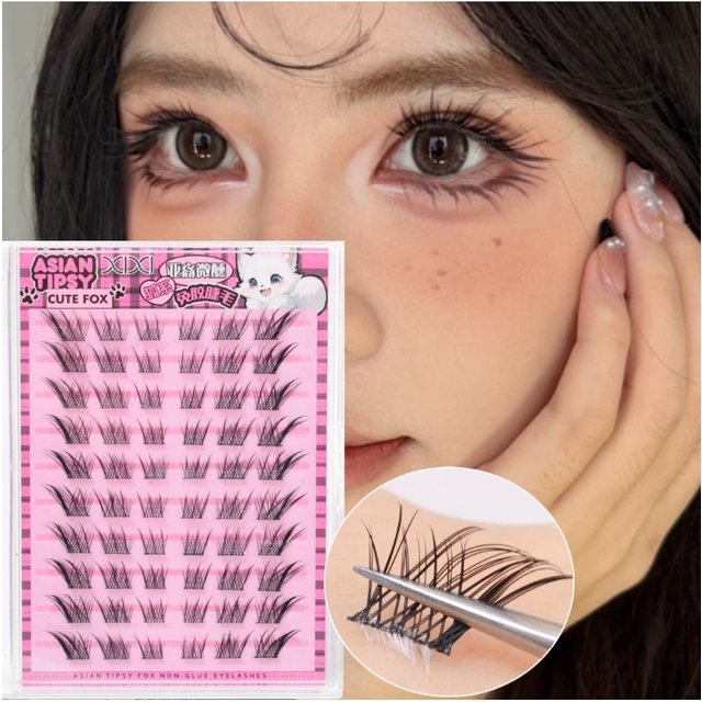 Self Adhesive DIY Lashes Natural Lower Eyelashes False Eyelashes Soft Clear Band Bottom Fake Lashes Extension Makeup Tools