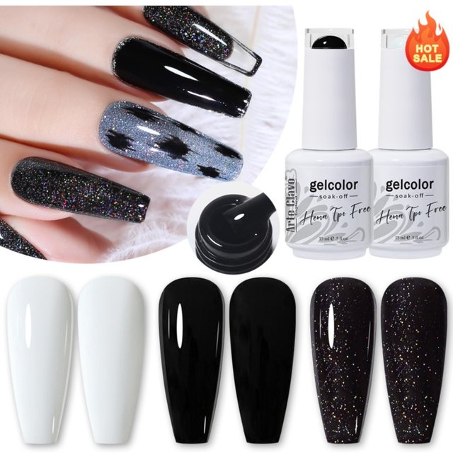 Arte Clavo Black White Series Gel Nail Polish Hot Sale 404 Colors Semi Permanent UV Gel Nail Art Manicure Hybrid Varnish 15ml
