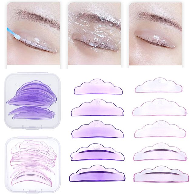 5 Pairs Self-Adhesive Lash Perm Pad Soft Silicone Lifting Lashes Rods Spacer 3D Eyelash Curler Accessories Makeup Tool