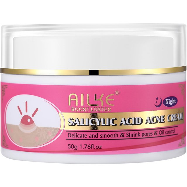 AILKE Organic Acne Face Cream, Cleaning Skin, Brightening, Remove Acne Facial Cream, Non-Greasy, Oil Control, for women and Men