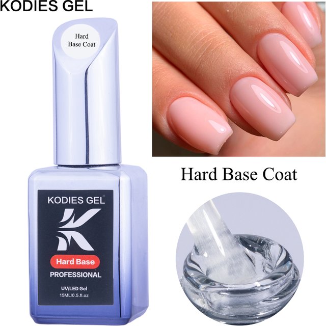 KODIES GEL Strong Hard Base Coat UV Gel Nail Polish Primer Base Oil Semi Permanent Long Lasting Foundation Gel Varnish Manicure