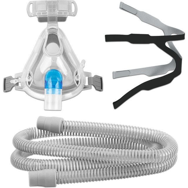 CPAP Mask for Apnea CPAP Auto Breathing Machine Sleep Nasal Full Face Mask with Headgear Anti Snoring Respirator Accessories