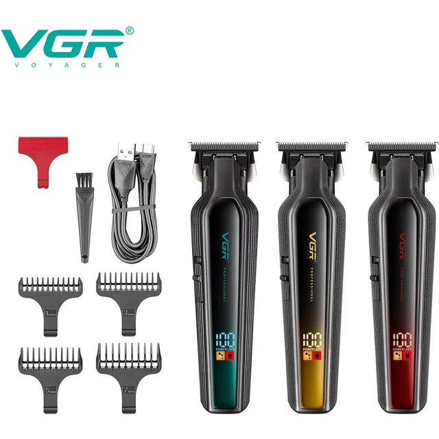 VGR Hair Trimmer Cordless Hair Cutting Machine Electric Hair Clipper Professional Haircut Barber DLC Blade Trimmer for men V-930