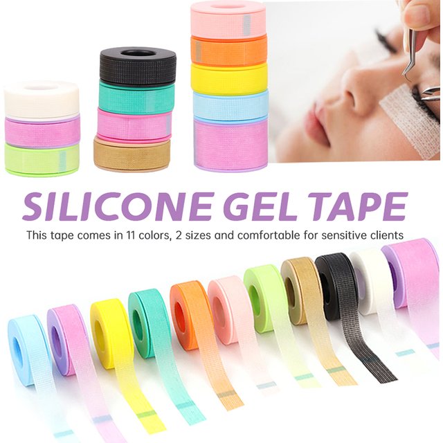 Silicone Gel Tape for Cilia Padding for Lashes Extensions Sensitive Skin Pads 11 Colors Hydrogel Patches for Eyelashes Makeup