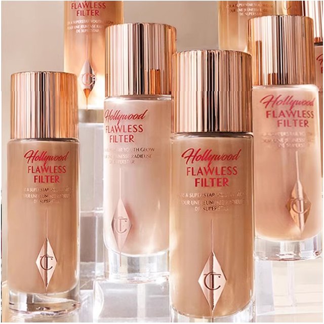 Charlotte Tilbury CT Highlighter Foundation Continuously Texture of The Makeup Hydrating Concealer Brightens Powder Compact