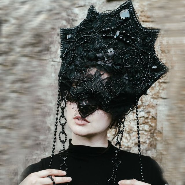 Gothic headwear Halloween costume makeup performance design hair accessories