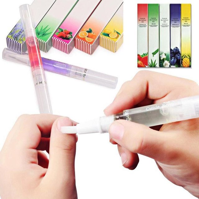 Stylo à huile nutritionnelle pour ongles, 5ml, 9 parfums, soin des ongles, huile de régénération des