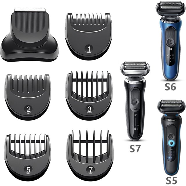 beard Trimmer Head for Braun Series 5, 6 ,7 Electric Shavers 5120s/5150cs/5049cs/6177cc/6120s/7171cc/5118s/6172cc/7185cc/7177cc