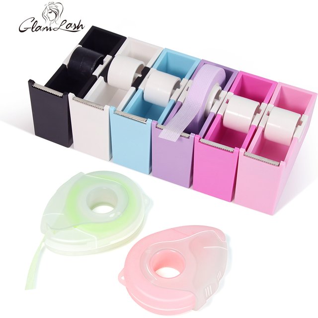 GLAMLASH Eyelash Extension Tape Cutter Dispenser Non-woven Cloth Adhesive Tape Cutter Under Eyelash Pad Cutter Makeup Tools