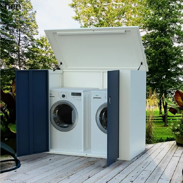 YFY outdoor household drum washing machine dryer storage cabinet garden waterproof sunscreen storage tool cabinet