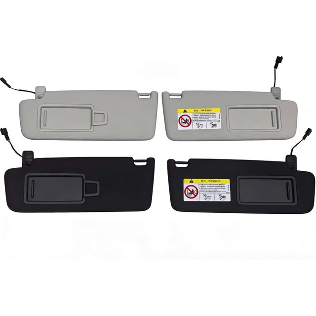 For VW Golf 5 2003-2008 Golf 6 2009-2014 Passat B6 B7 Black Grey Front Sun Visor Panel With Makeup Mirror Sunshield