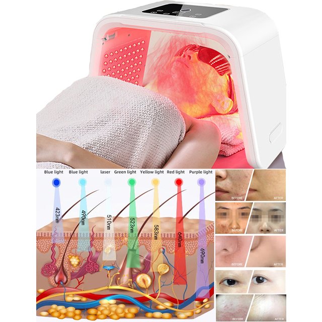 LED Facial Phototherapy 7-color Photon PDT LED Mask Treatment Professional Beauty Machine SPA Facial Body Skin Care Equipment