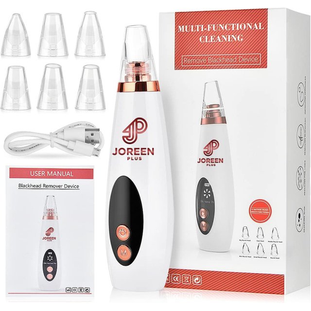 Blackhead Remover Pore Vacuum - JOREEN PLUS (Update)Electric Blackhead Remover Tool Acne Extractor Facial Cleansing Tool Kit,Sui