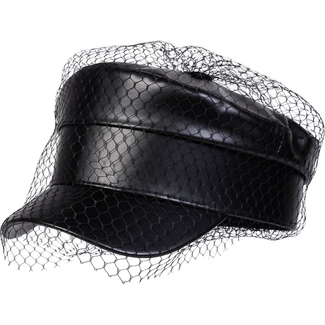 Unisex Lace Mesh PU Leather Military Hats Flat Top Baseball Caps for women Outdoor Sports Cadet Sunscreen Hat