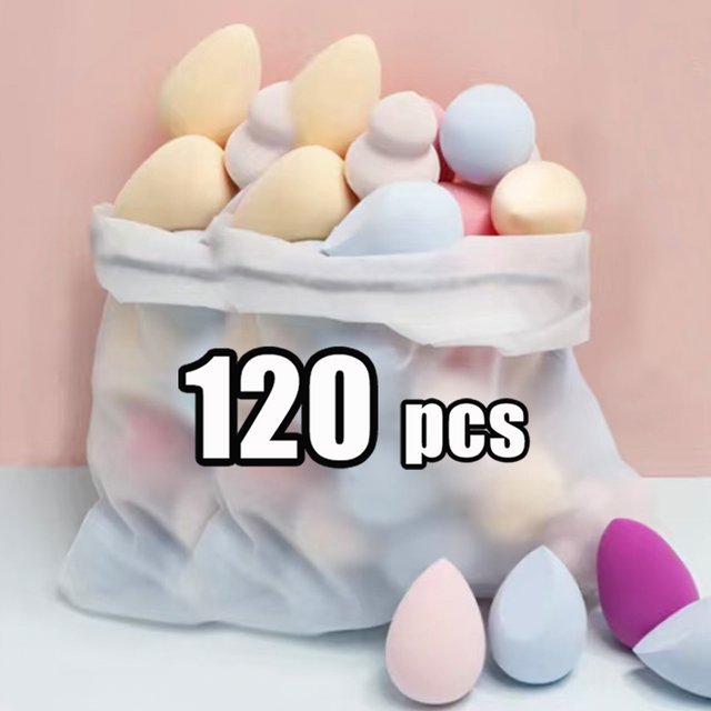 4/12/36/72/120 Pcs Mini Makeup Sponge Randomly Color Shapes Gourd Water Drop Design Cosmetic Puff Drying Wet Use Cosmetics Tools