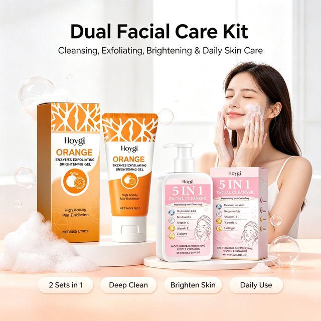 Exfoliating Brightening Gel+Facial Cleanser Salicylic Acid Blackhead Dead Skin Remover Cleansing Shrink Pores Brightening