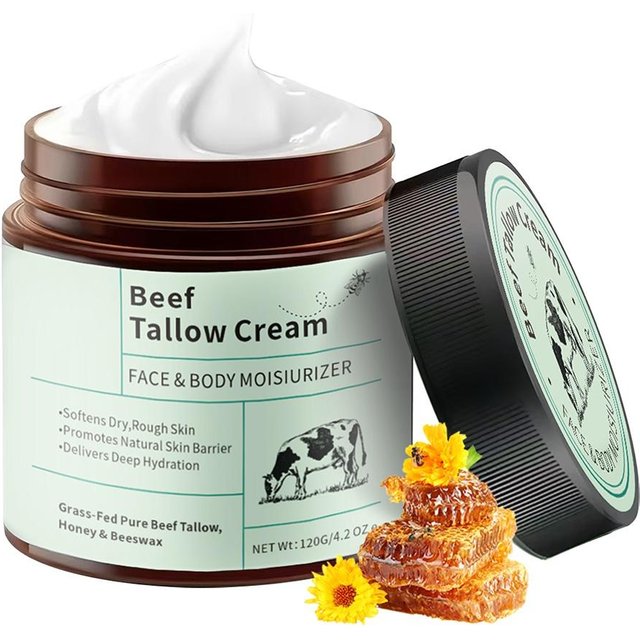 120g Beef Tallow Honey Moisturizer Cream Brightening Rejuvenation Nourishing Hydrating Redness Repair Pore Women's Cosmetics