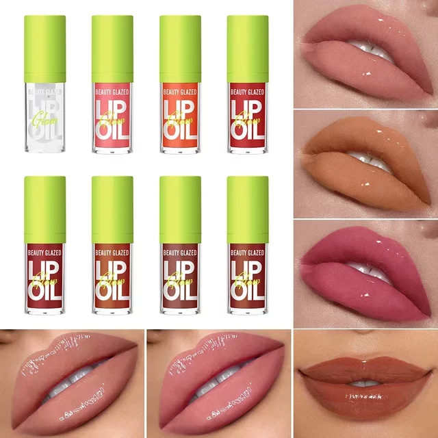 Beauty Glazed Rare Bright Lustrous Lip Essence Moisturizing Shine Shimmer Plumping Lip Tint Care Oil Gloss for Lip Enhancement