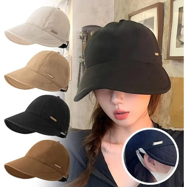 1Pc Women UV Sun Protection Baseball Cap Summer Fashion Sunscreen Wide Brim Adjustable Sun Hat for Girl Outdoor Hiking Fishing
