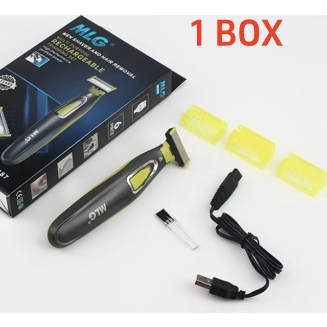 MLG Electric Shaver for men and Women Portable Full Body Trimmer USB T Shaped Blade Razor For Beard Armpit For Washable