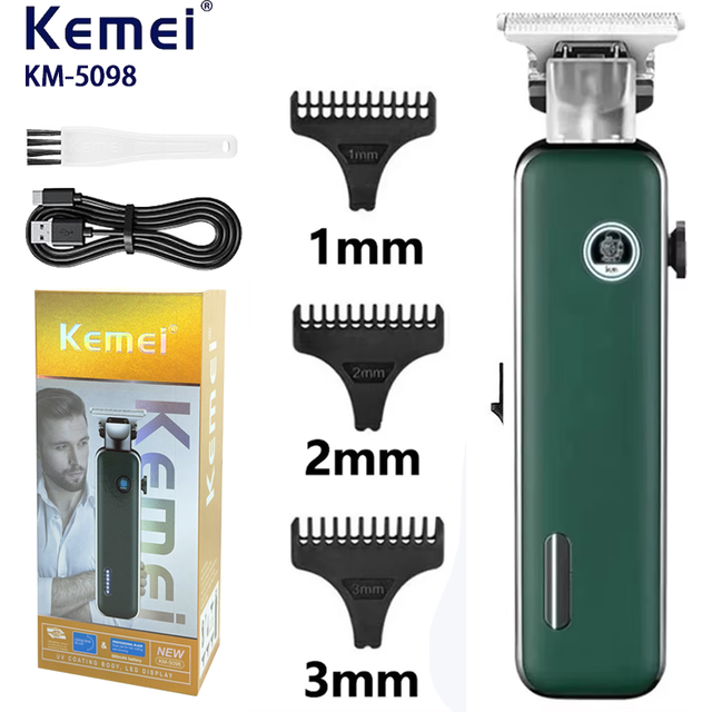 Kemei Electric Hair Cutting Machine Luminous High-power Silent Hair Clipper Man Shaver Trimmer for men KM-5098
