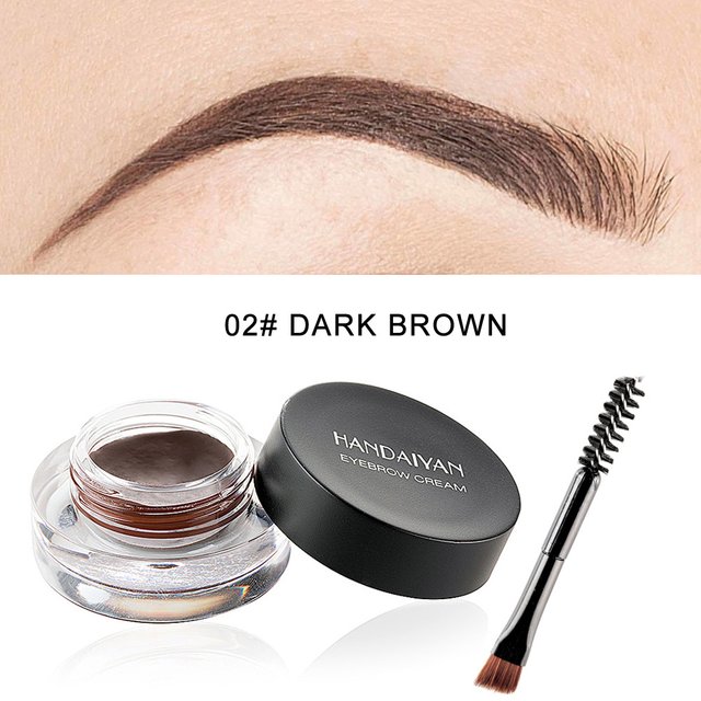 HANDAIYAN 12 couleurs crème à sourcils imperméable Eyeliner professionnel Gel à sourcils teinte à