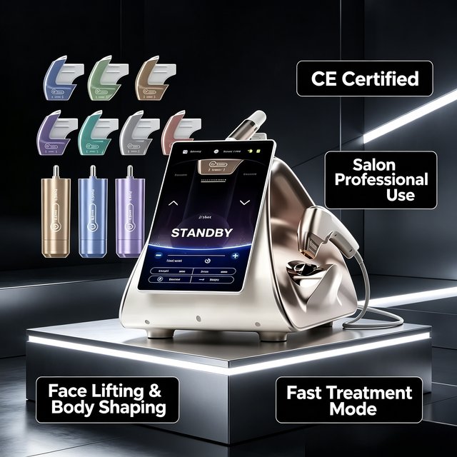 12D HIFU Professional Beauty Equipment for Facial Lifting, Body Firming, Anti-Aging, Skin Rejuvenation Jawline Sculpting Machine