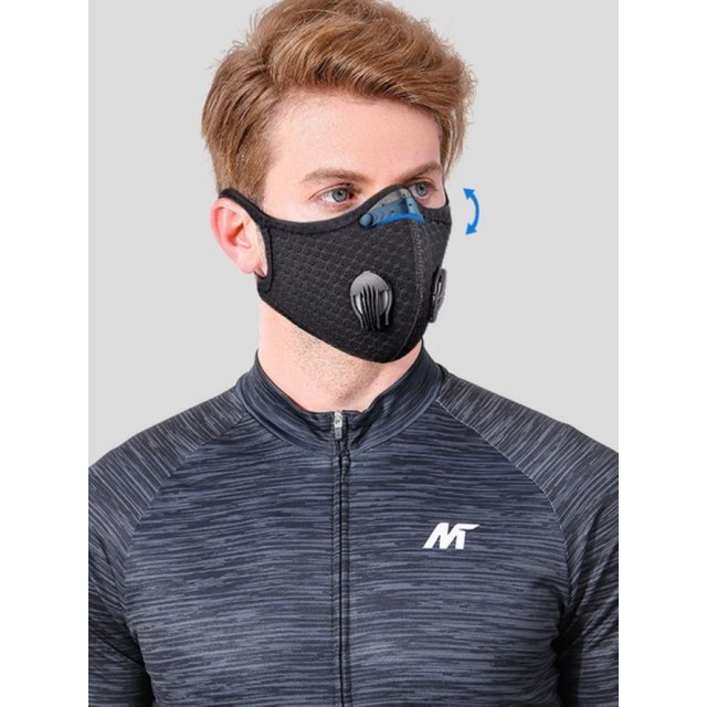 Outdoor Sports Warm Face Mask Breathable Dustproof Mask with Activated Carbon Filter Removable Lens Windproof Cycling Mask
