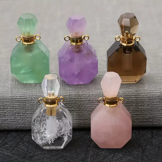1pc Trendy Crystal Perfume Bottle, Table Ornaments, Gift For Girlfriends