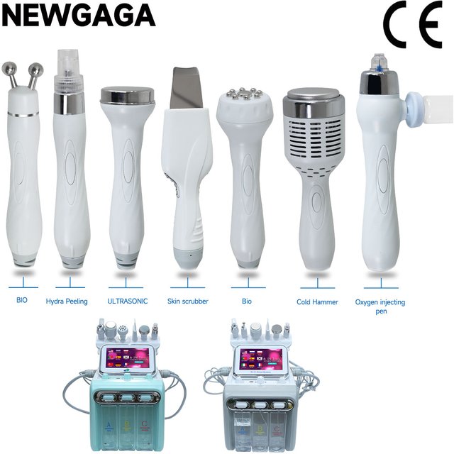 Accessoires de remplacement pour machine à petites bulles d'oxygène H2O2, épurateur de peau ultrasonique, sonde faciale RF, outils de peeling à jet d'oxygène