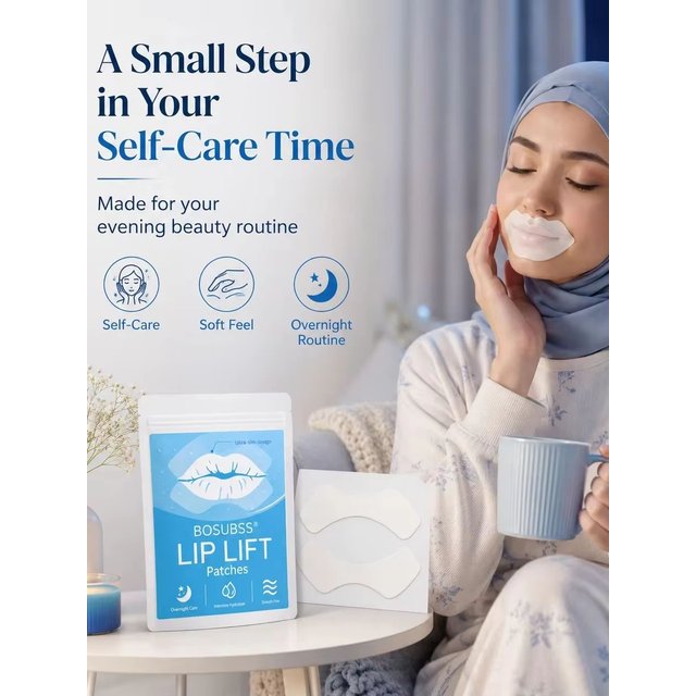 20PCS Soft Lip Care Patches, Curved Lip Beauty Stickers For Night Routine And Daily Beauty Care