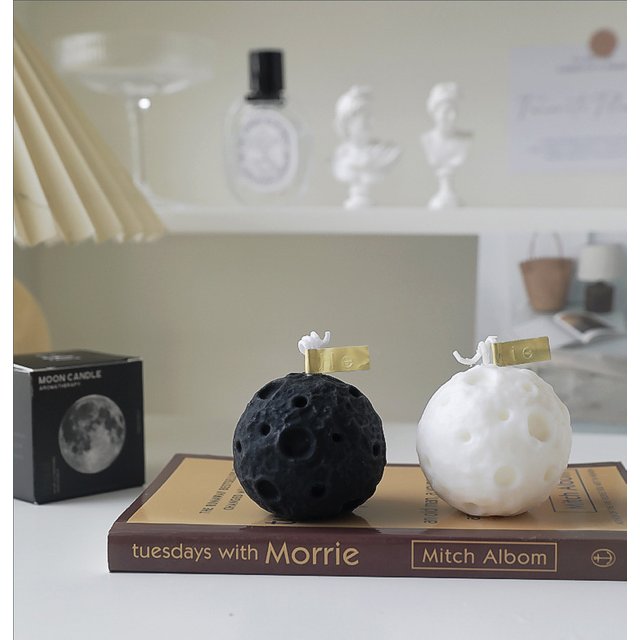 Lune noire parfumée ci-après les cadeaux de chambre créative, souvenir 3D, décoration de la maison
