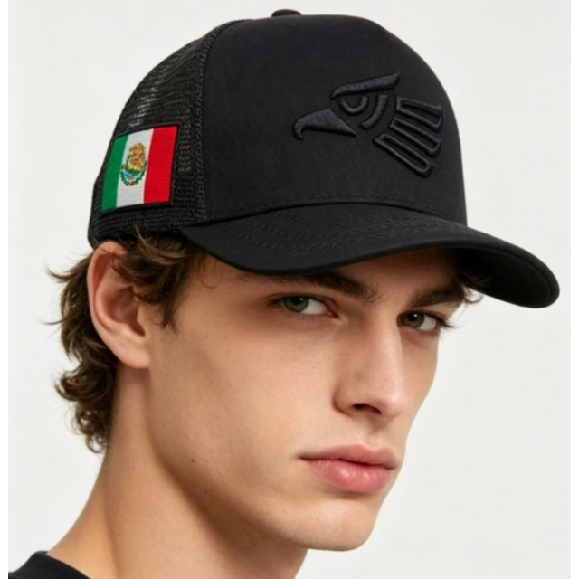 Unisex Mexican Eagle Label Baseball Net Caps Outdoor Adjustable Spring and Summer Casual Sunscreen Hat