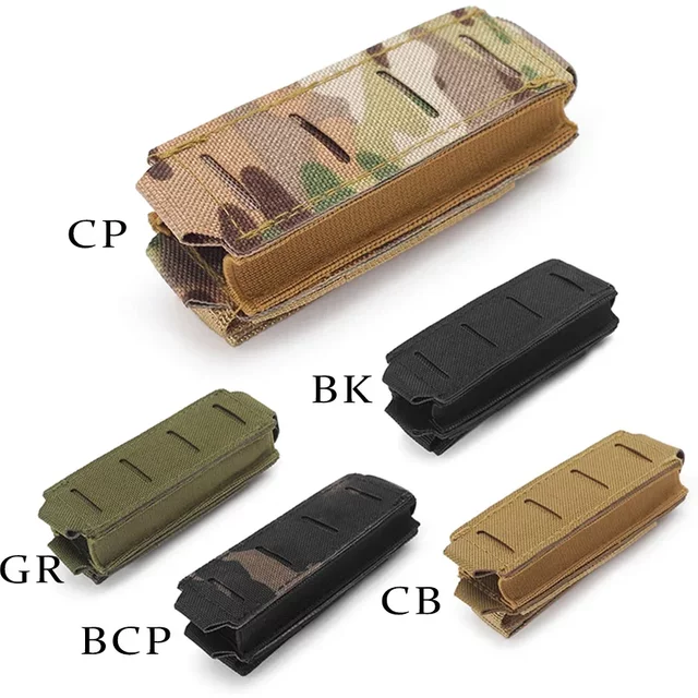 Pochette pour magazines Molle 9mm, étui à aimant unique pour l'extérieur, support de lampe de poche découpé au Laser, couteau de poche, accessoires de chasse, sac de taille EDC