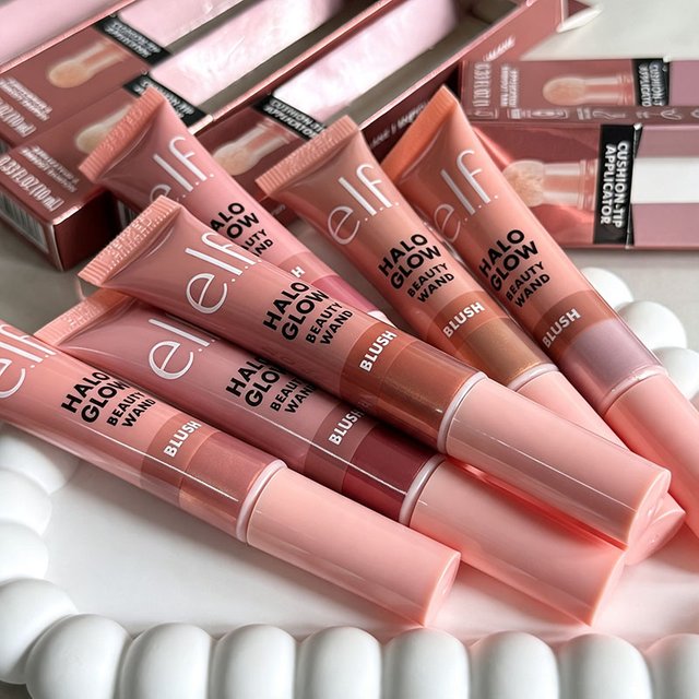 Best Seller Elf 6 Shades Halo Glow Liquid Blush Stick Lasting Wear Non-Caking Oil Control Water Glow for Cheeks Daily Cosmetic