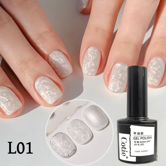 New Thread Gel Nail Polish Gel, Trendy Fine Flash Pearl Shell Texture, High Saturation Gloss, Salon Home DIY Beauty Gift for Wo