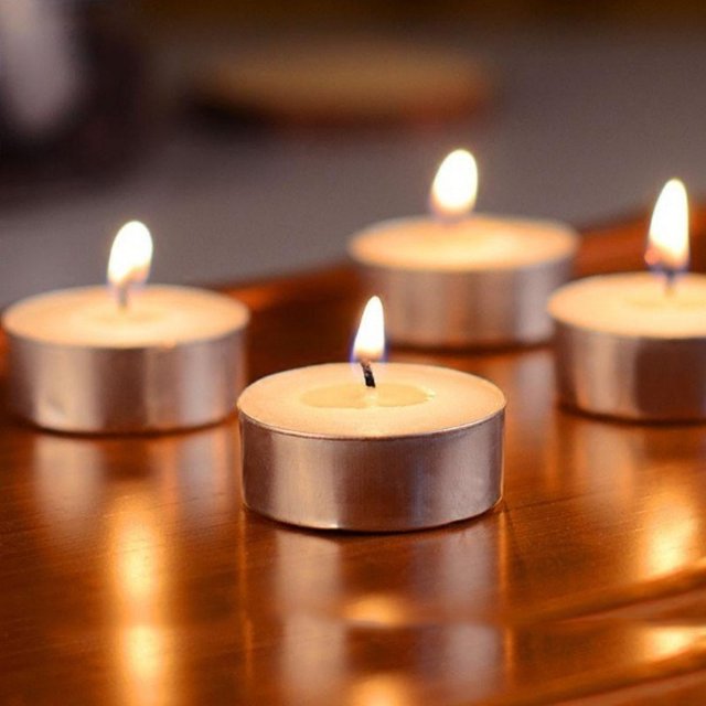 Chauffe-cire parfumé sans fumée, pour la brassage du thé et la rétention de la chaleur, bougies à coque en aluminium réutilisables de 3 heures pour le Camping, cadeau, 10 pièces/boîte