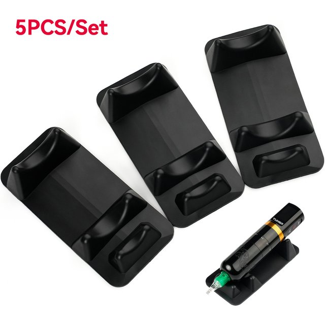 Black Tattoo Machine Pen Holder Makeup Accessory Organizer Display Bracket Stand Permanent Tray Support Frame for Tattoo Artist