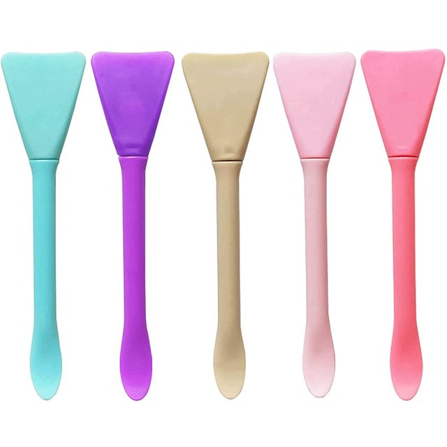 5pcs Silicone Face Mask Brushes Makeup Spatula Applicator Skincare Spatula Lotion Face Cream Applicator Spa Makeup Tools