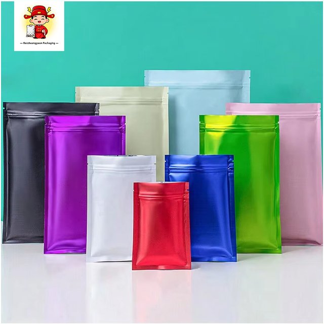 100pcs Matte Colorful Ziplok Bags Resealable Pouch for Food Storage Candy Cookie Cosmetic Jewelry Valentine's Day Gift Packaging
