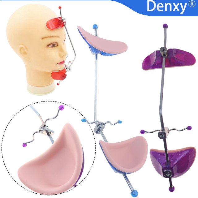 Masque facial en silicone avec fixation extra-orale réglable, support de tête à tirage inversé, protection dentaire avec monopode pour adulte
