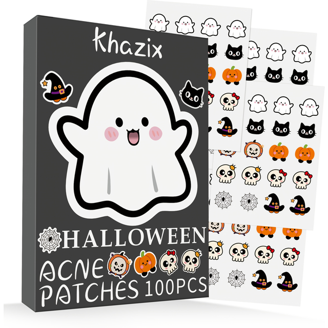 20pcsHalloween Themed Acne Patches Gentle Non Irritating Waterproof Breathable For Daily Facial Use Cute Pimple Stickers.
