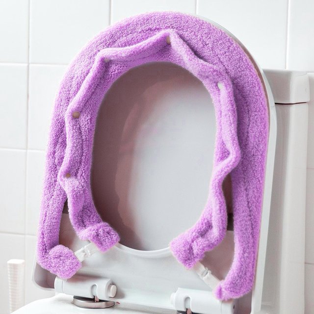 Coussin de siège de toilette universel épais de style japonais, housse de toilette carrée chaude, coussin de siège d'annEau de toilette, Version d'hiver