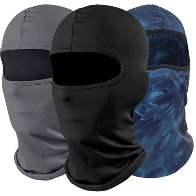 Balaclava Motorcycle Face Mask Moto Helmet Bandana Hood Ski Neck Full Face Mask Windproof Dustproof Face Shield Men's Biker Mas