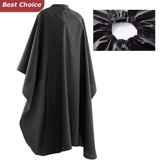 Cape de coupe de cheveux pour Salon professionnel, Cape de barbier pour hommes/femmes, bouton-pression réglable avec Cape de Salon de coiffure étanche