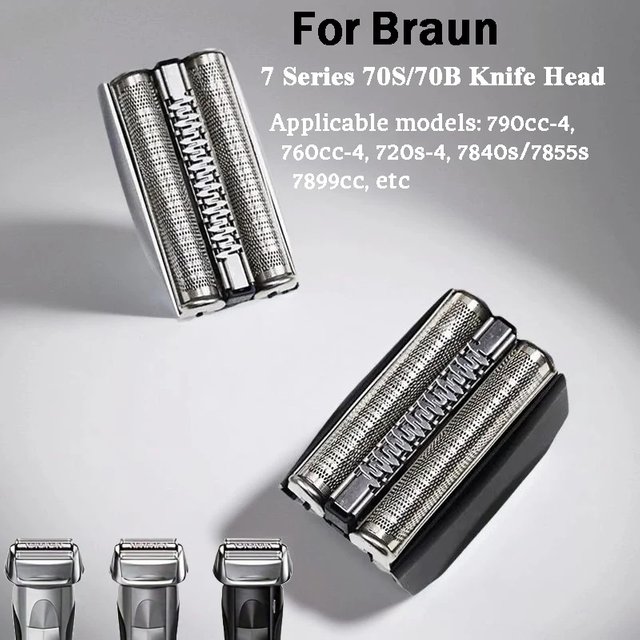 Applicable to 70S 70B Replacement Blade Head Compatible with Braun Series 7 790cc Electric Shavers for men Shaver Accessories