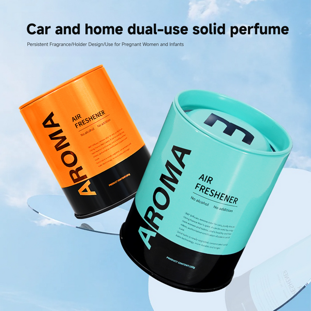 1pc Crème solide désodorisante d'aromathérapie automobile avancée, laisse un parfum longue durée et élimine les odeurs dans les voitures et les maisons
