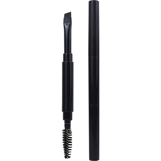 Portable Double Head Eyebrow Brush Spiral Brush Eye Liner Brush With Cover Makeup Brush Eyebrow Extension Makeup Tool