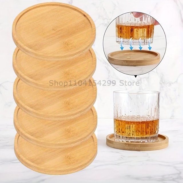 Flower Pot Trays Dish for Plant Vase Bamboo Tray Wooden Bottle Tray Bathroom Shampoo Shower Gel Organizer Jewelry Storage Tray