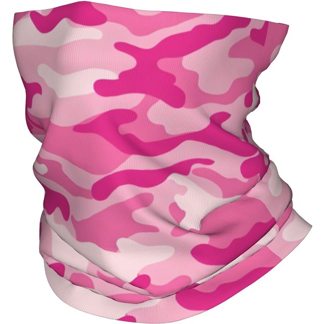 Bandana camouflage personnalisé cache-cou femmes hommes hiver randonnée Ski écharpe guêtre rose motif camouflage couverture faciale